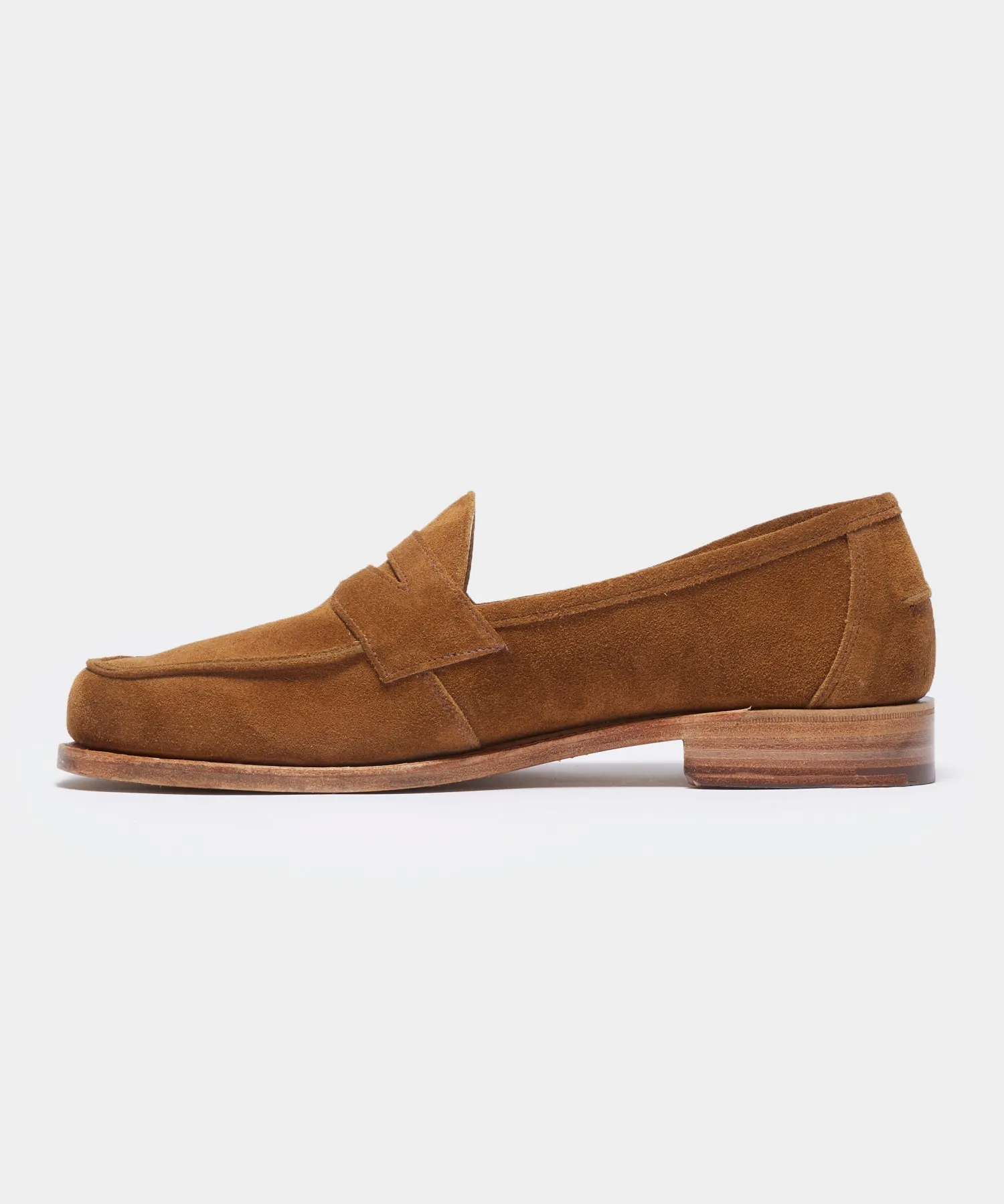 Todd Snyder x Sanders Edwin Loafer in Tobacco Suede