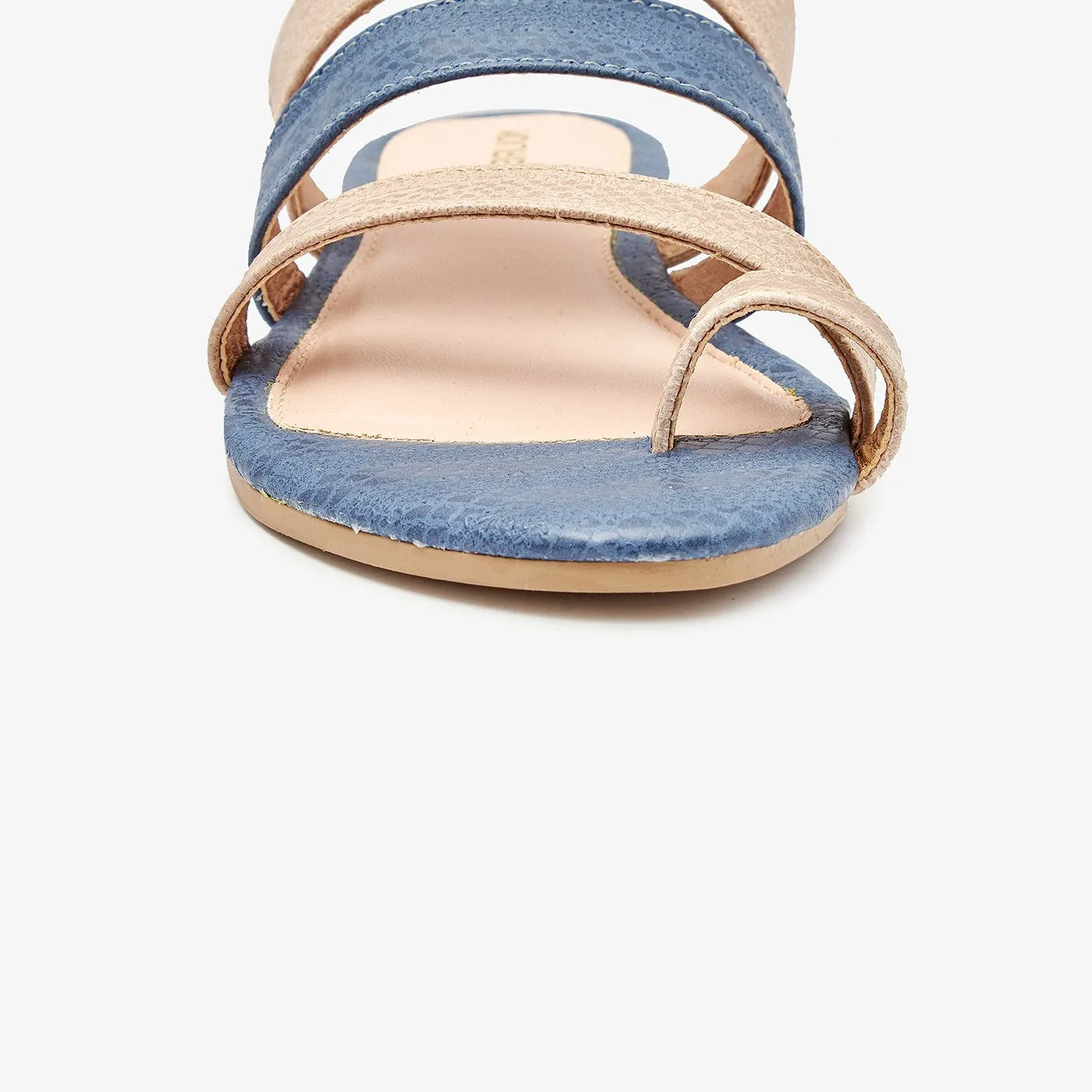 Toe Ring Multi Strap Women Chappals