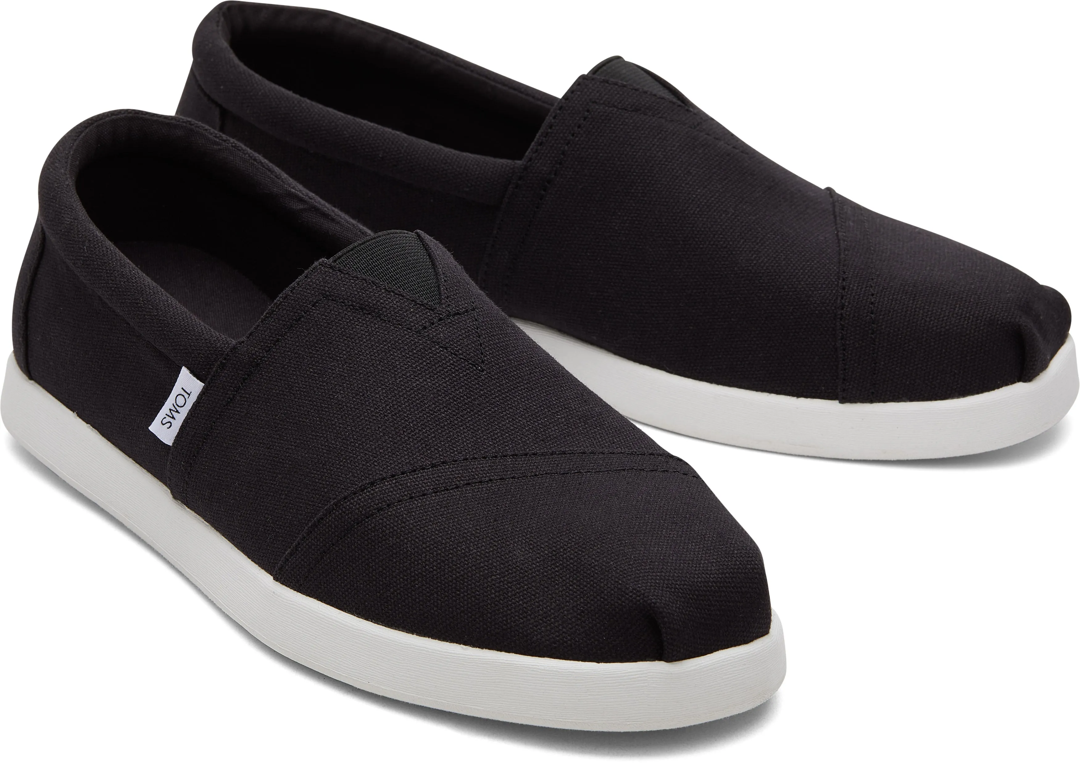 Toms Men Alp Fwd Black Recycled Cotton Canvas