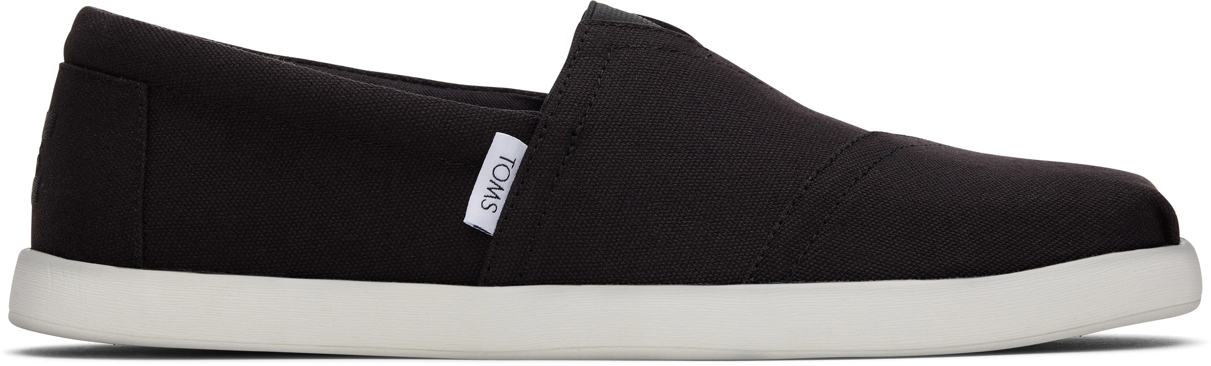 Toms Men Alp Fwd Black Recycled Cotton Canvas