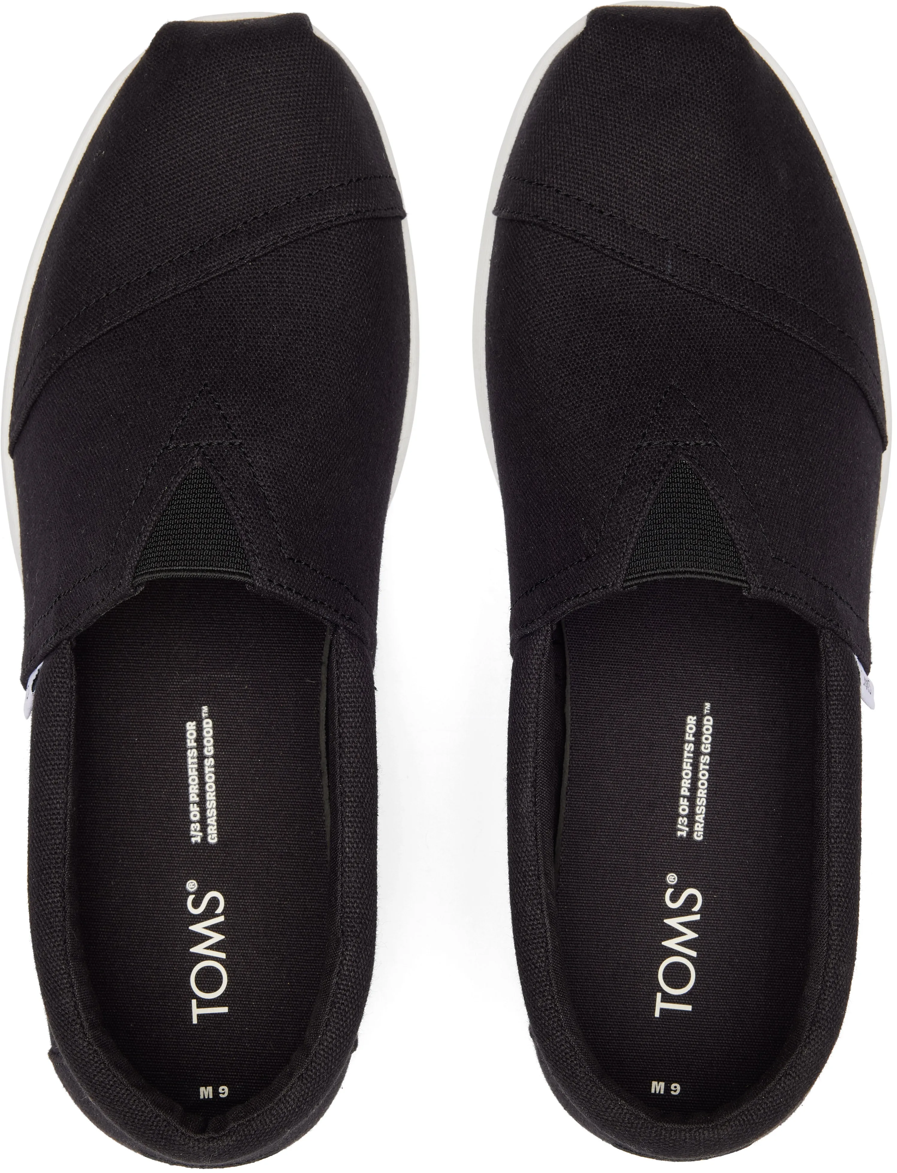 Toms Men Alp Fwd Black Recycled Cotton Canvas