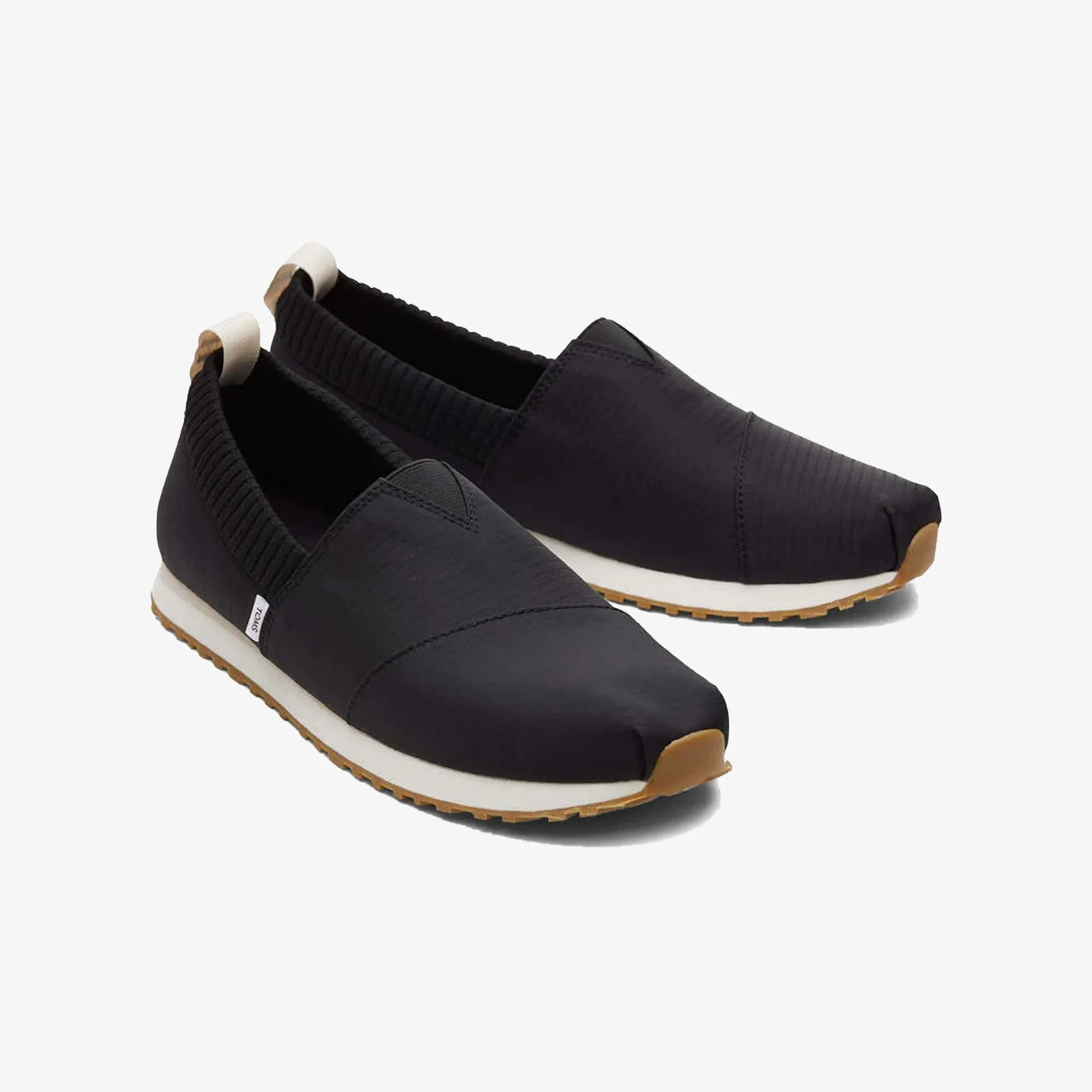 Toms | RESIDENT SOFT WALK BLACK RIPSTOP SNEAKER  { BLACK