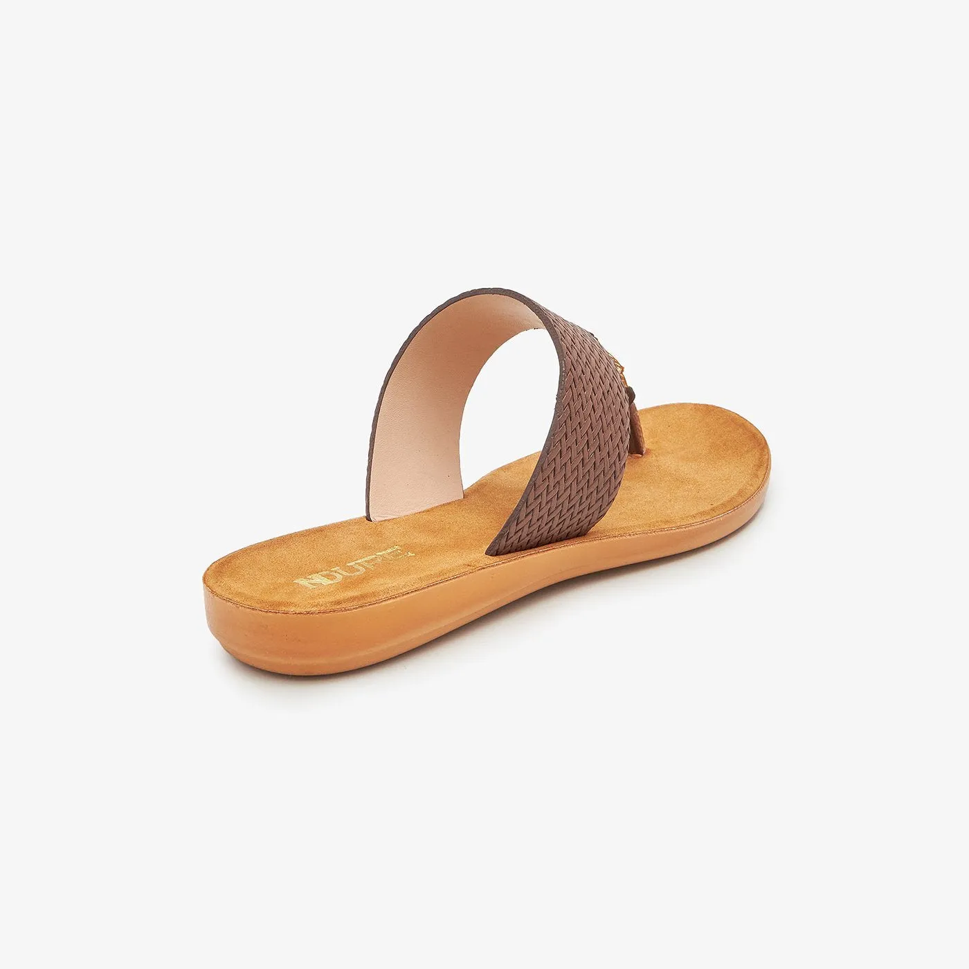 Trim Buckled Chappals for Women