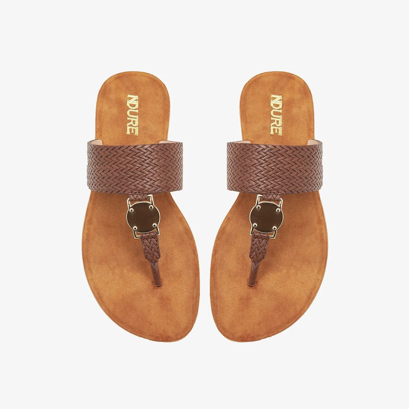 Trim Buckled Chappals for Women