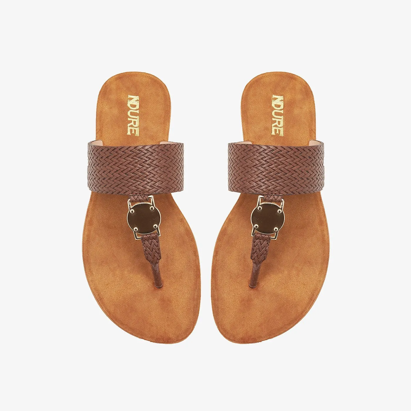 Trim Buckled Chappals for Women