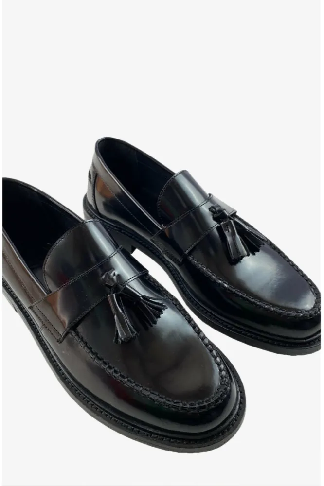 Trojan x Delicious Junction - Black - Tassel Loafer