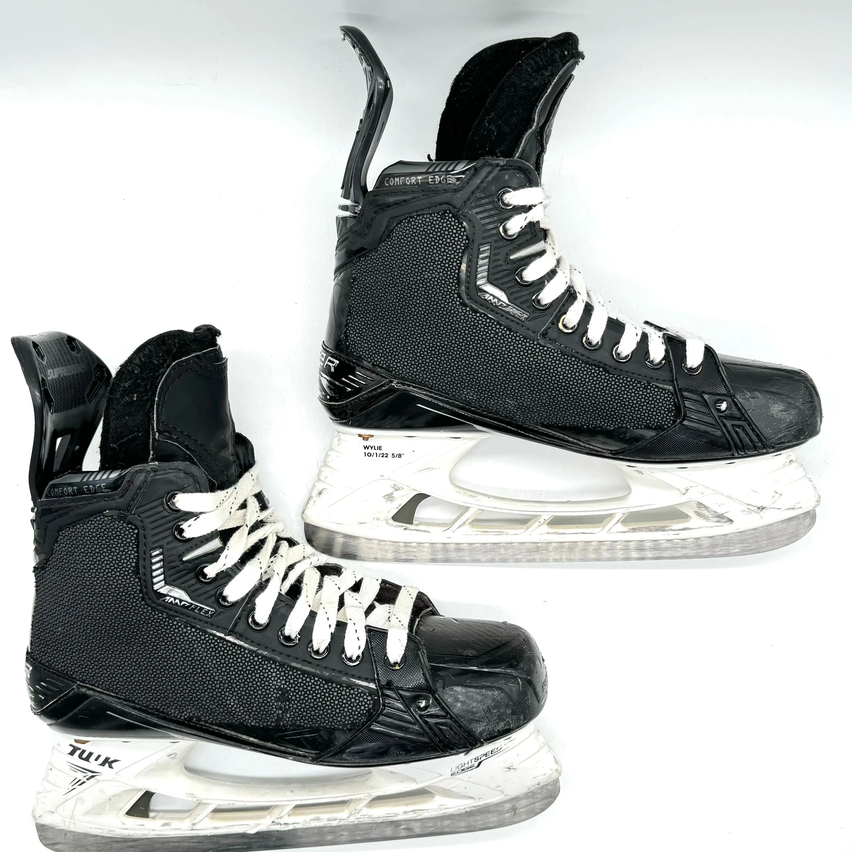 Used Bauer Supreme Mach Pro Stock Skates - Size 9.5D (#2)