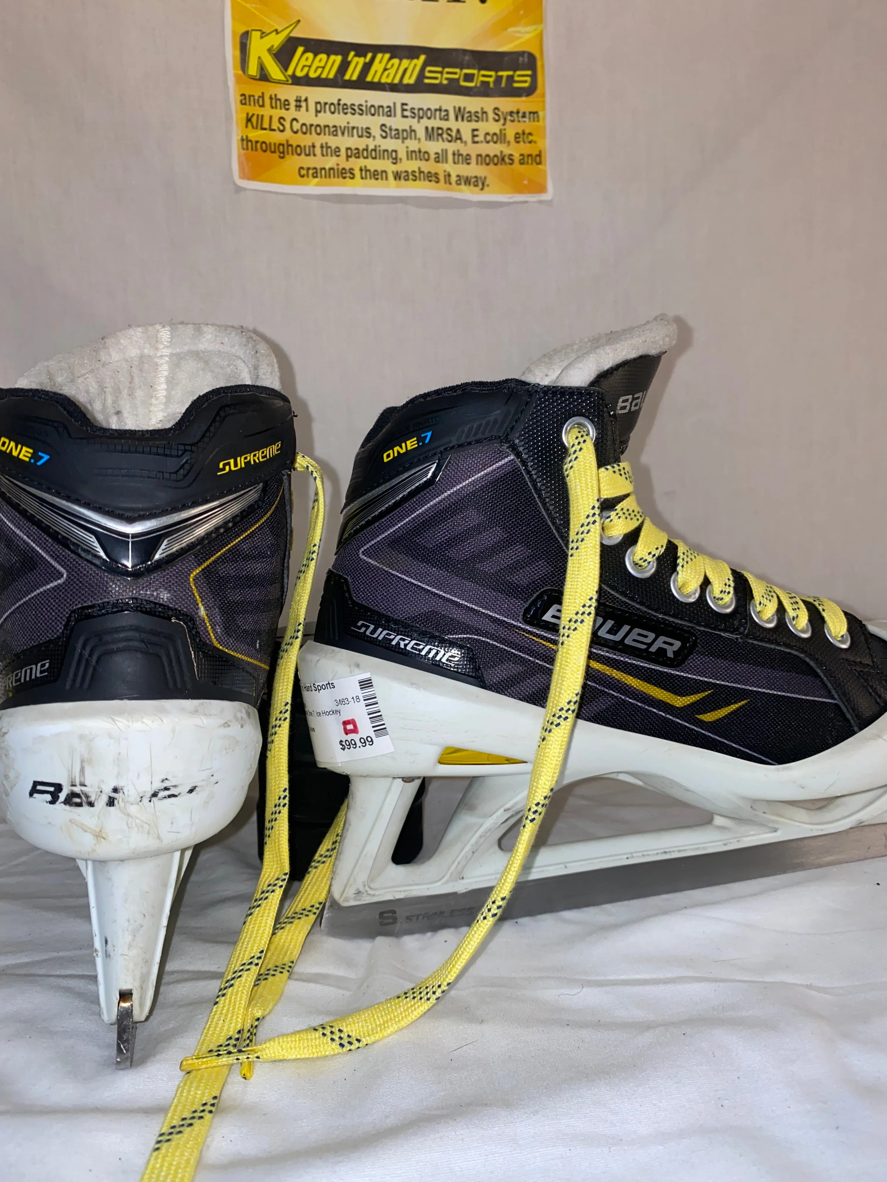 Used Bauer Supreme One.7 Size 5.5 D Ice Hockey Goalie Skates