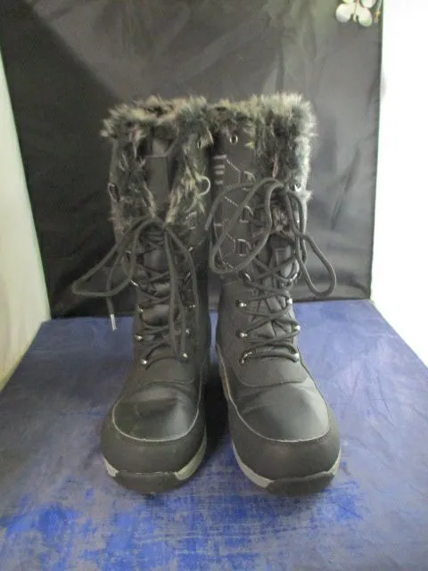 Used Time and Tru Tall Lace Up Boots Adult Size 7