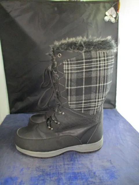 Used Time and Tru Tall Lace Up Boots Adult Size 7