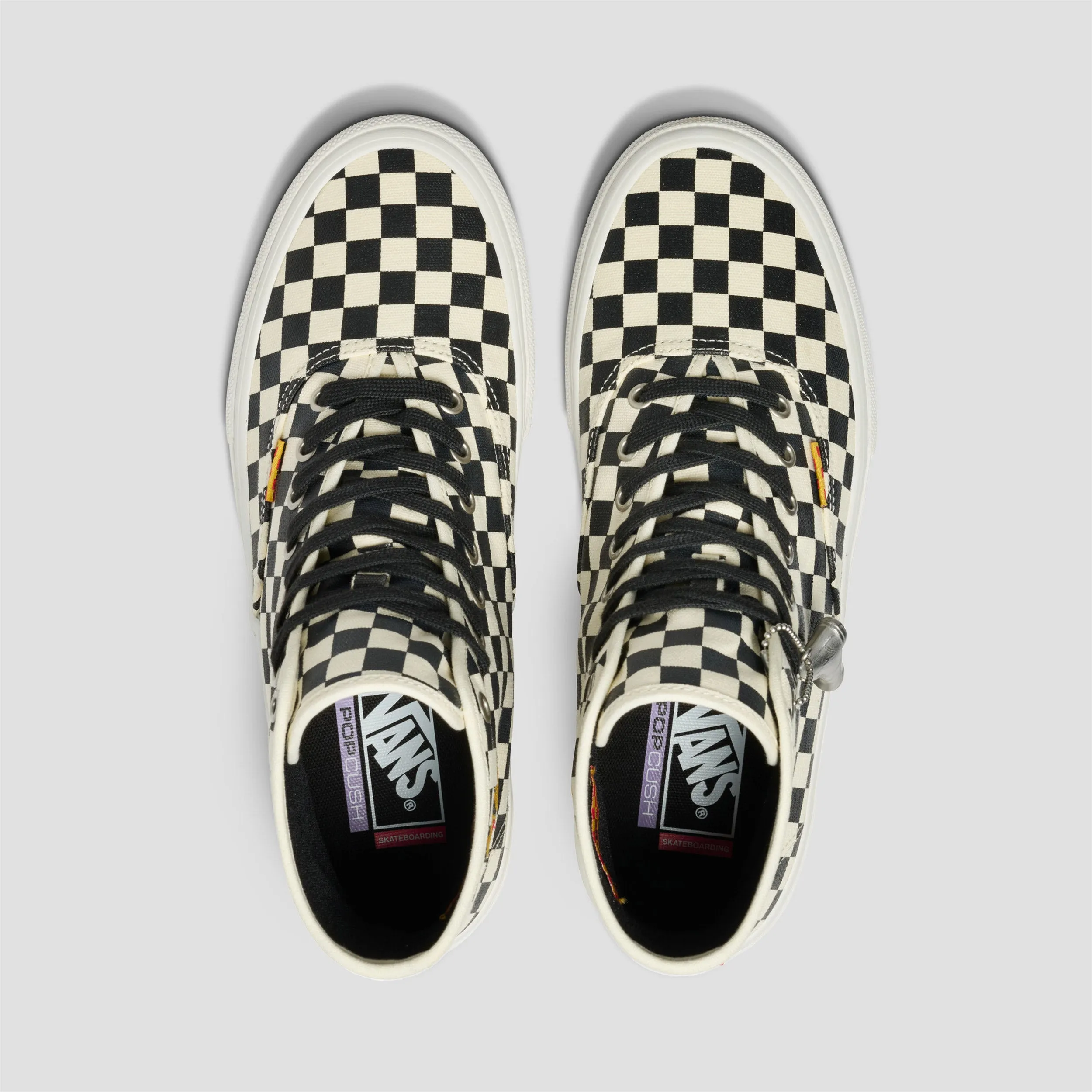 Vans Skate Authentic High Andrew Allen Skate Shoes Checkerboard