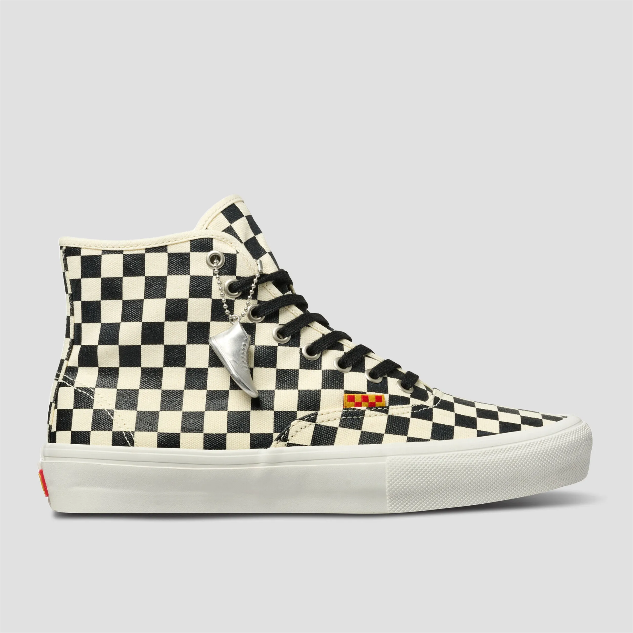 Vans Skate Authentic High Andrew Allen Skate Shoes Checkerboard