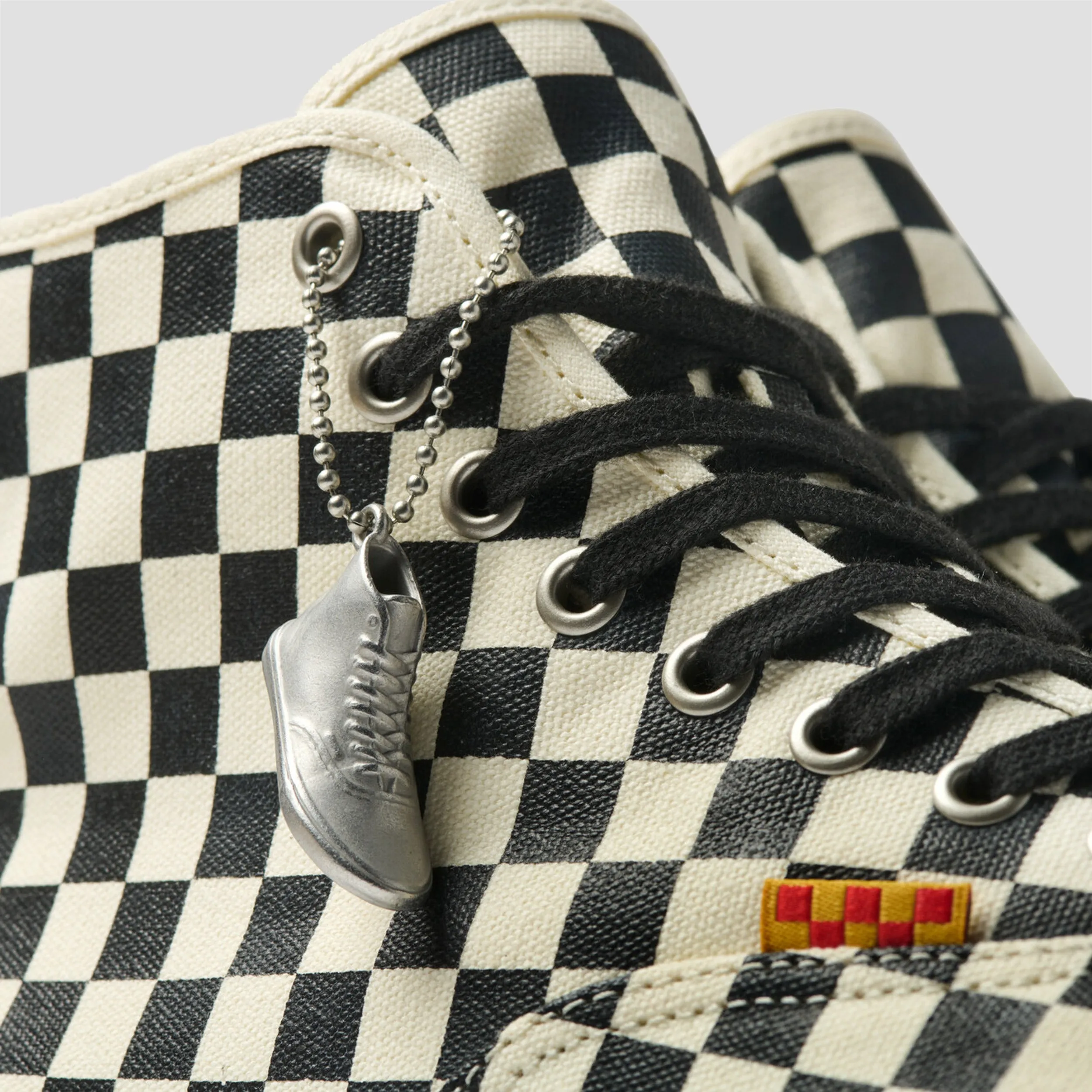 Vans Skate Authentic High Andrew Allen Skate Shoes Checkerboard