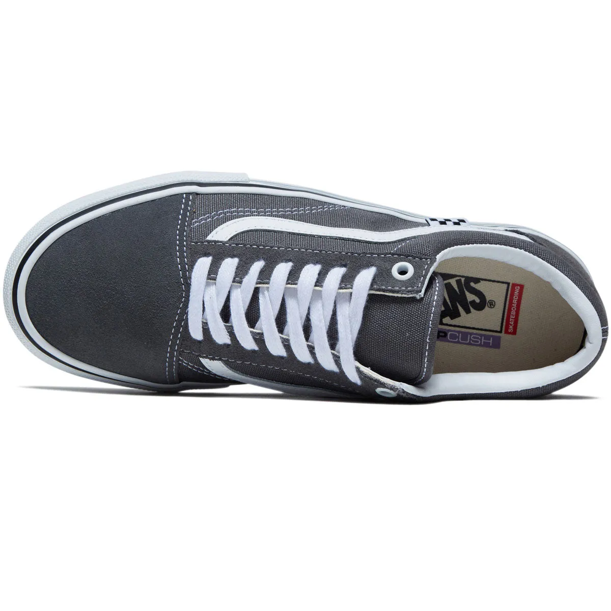 Vans Skate Old Skool Shoes - Pewter/White