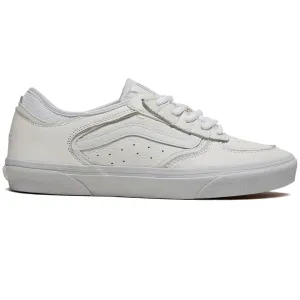 Vans Skate Rowley Shoes - Leather White/White