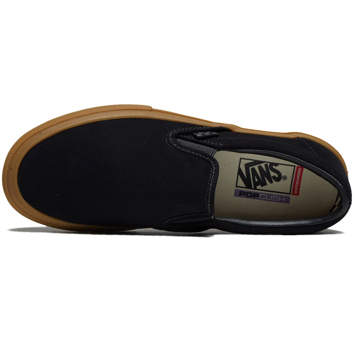 Vans Skate Slip-On Shoes - Charcoal/Gum