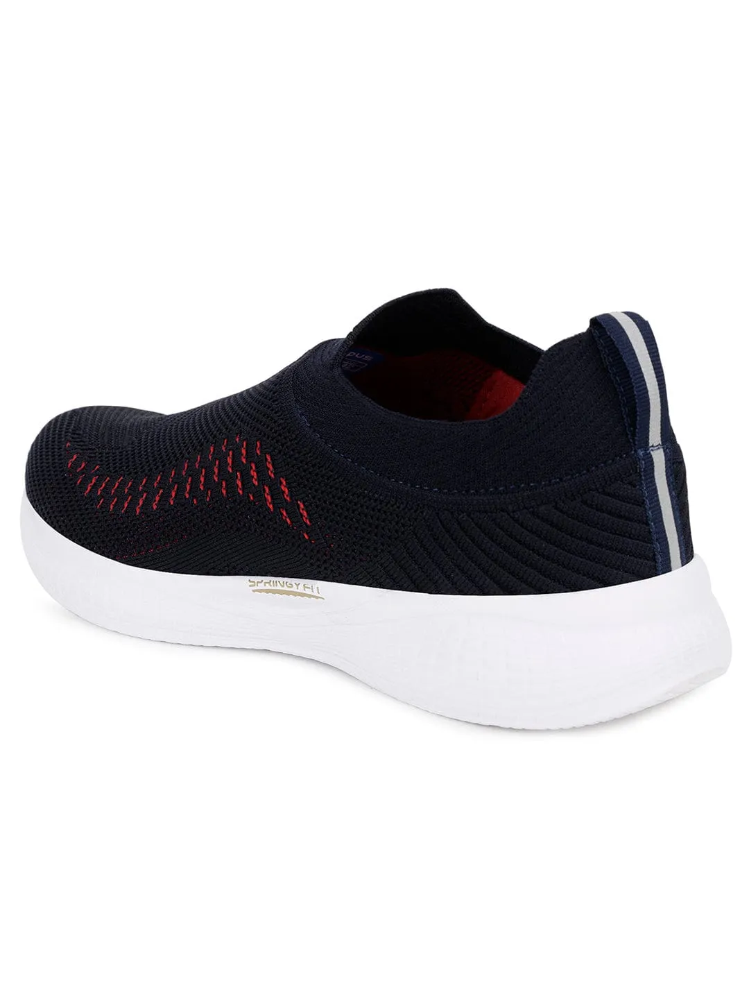 VAYU Black Men's Walking Shoes