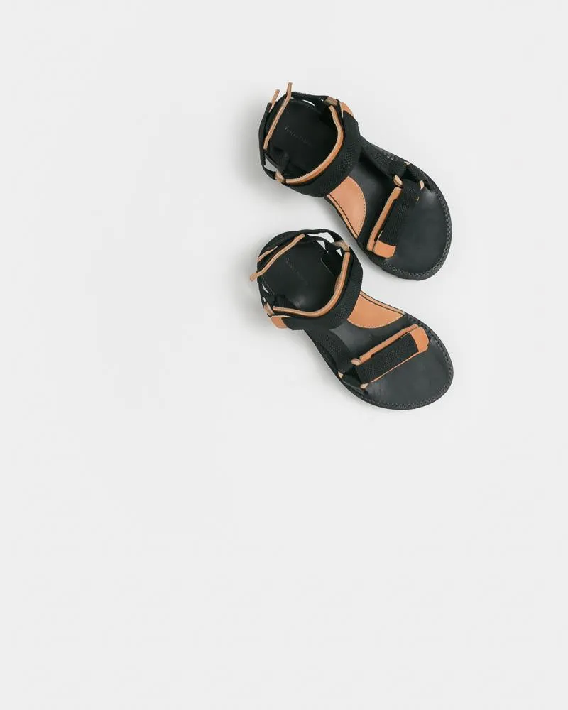 Webb Sandal in Black Natural