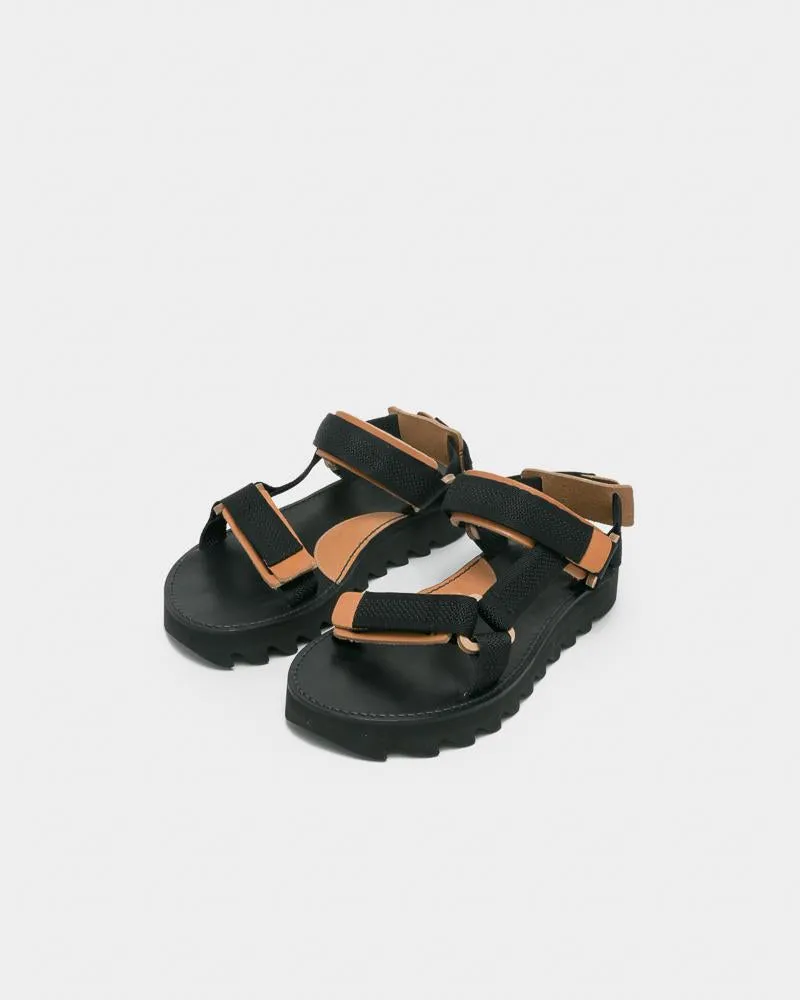 Webb Sandal in Black Natural