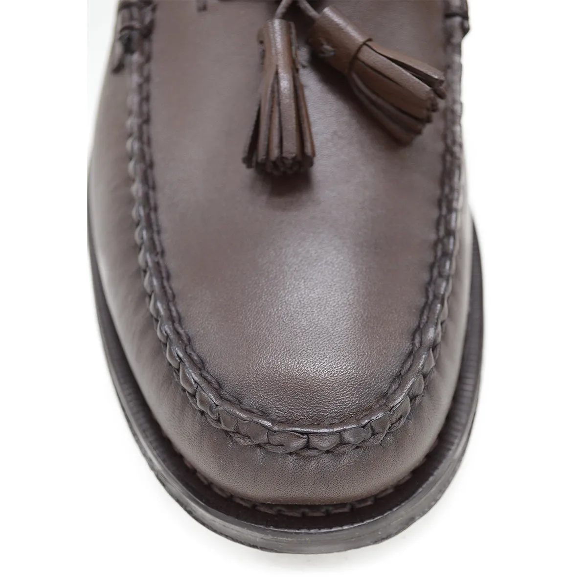 Weejuns Larkin Tassel Loafers Soft Chocolate Leather