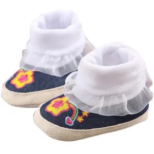 winter baby shoes Cotton Cloth kids boy girl first walker Denim Toddler Infant Girl Snow Boots Soft Sole prewalker Crib footwear