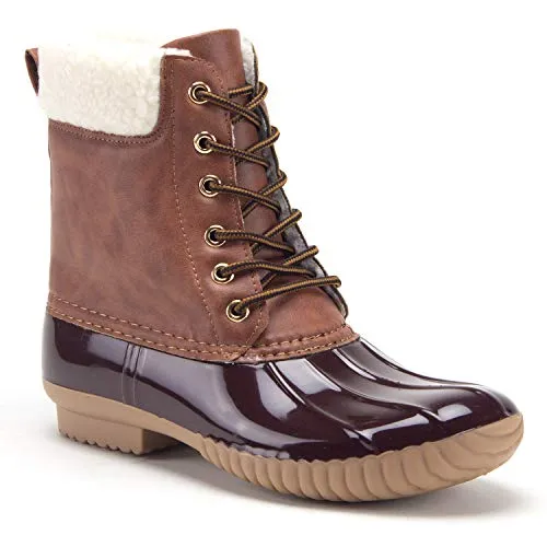 Women's Dylan Lace Up Tall Rain & Snow Winter Duck Boots