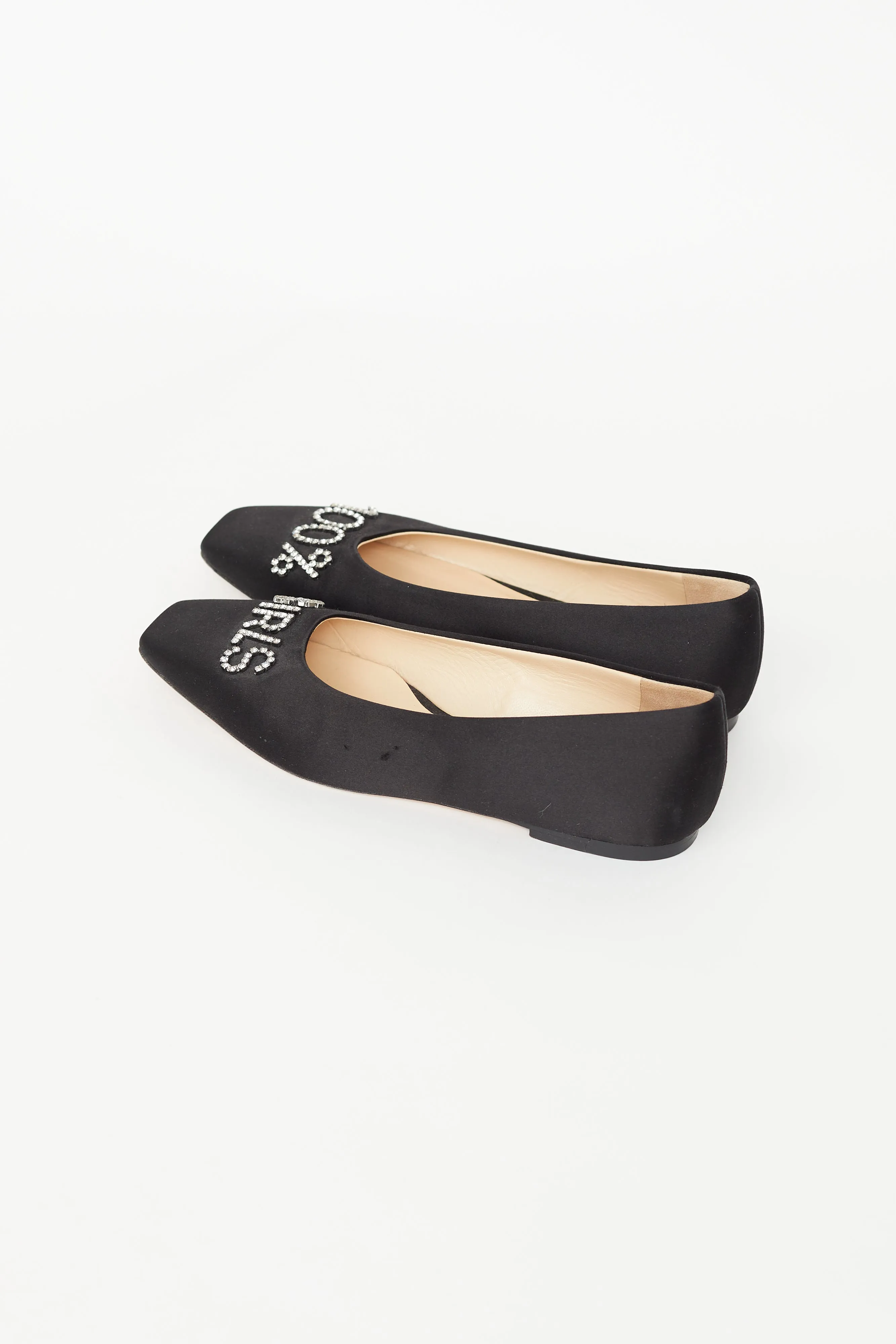 X Ashley Williams Black Satin 100% Girls Flat