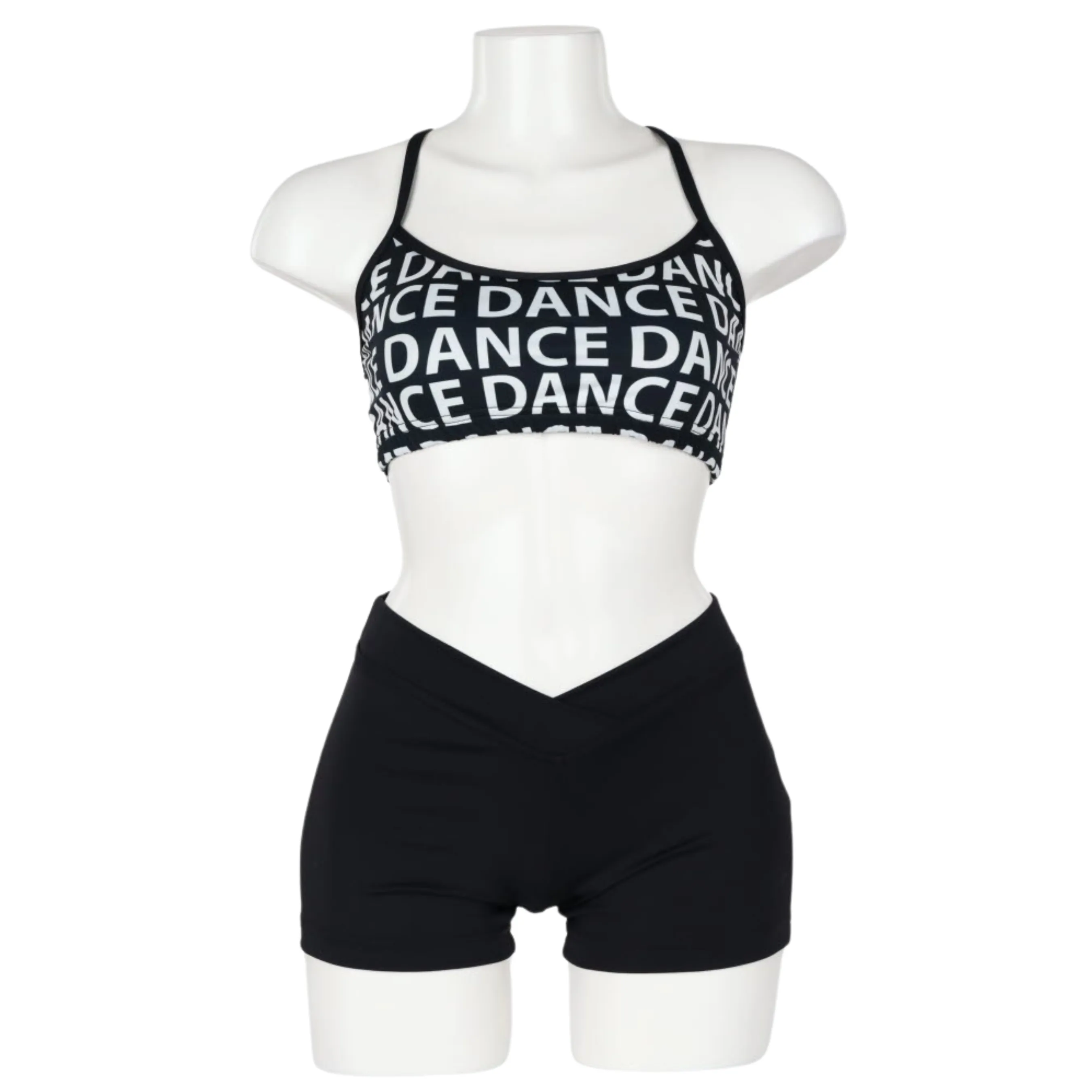 X Back Croptop Dance Print Adult