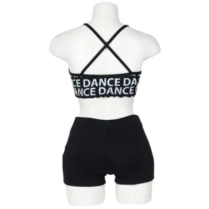 X Back Croptop Dance Print Adult