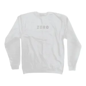 ZERO ARMY EMBROIDERED CREW NECK - WHITE